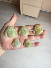 Load image into Gallery viewer, 100% Natural type A yellow green happy buddha jadeite Jade pendant AX159
