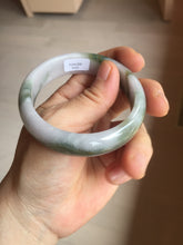 Load image into Gallery viewer, 54mm Certified Type A 100% Natural dark green purple(苏堤绕绿) Jadeite Jade bangle PC103-9161
