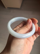 Load image into Gallery viewer, 51.5mm certified Type A 100% Natural icy watery light green purple oval Jadeite Jade bangle AU28-8536
