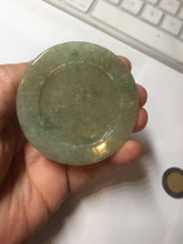 Load image into Gallery viewer, 100% Natural type A light green yellow  jadeite Jade horse pendant worry stone AA93
