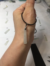 Load image into Gallery viewer, 100% Natural type A icy watery light green white narrow rectangle Jadeite Jade safe and sound pendant group BS139 Add on item
