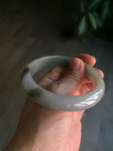 Load image into Gallery viewer, 57.7mm Certified 100% natural Type A dark green/gray jadeite jade bangle AJ65-8080
