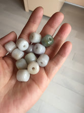 Load image into Gallery viewer, 12mm type A 100% Natural white/light green/purple/yellow/pink/orange Jadeite Jade LuluTong (Every road is smooth) bead pendant group AX156
