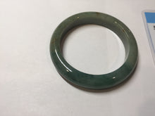 Load image into Gallery viewer, 54.3mm Certified 100% natural Type A oily dark green/blue/brown/gray (老油青) jadeite jade bangle PH189-6938
