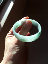 Load image into Gallery viewer, 51mm Certified type A 100% Natural green white half mountain half water (半山半水) thin Jadeite Jade bangle PB272-1040
