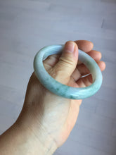 Load image into Gallery viewer, 55.5mm Certified Type A 100% Natural light green purple with floating flowers Jadeite bangle PA131-6646
