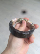 Load image into Gallery viewer, 55.2mm 100% natural pink/yellow/dark red/black time series(时光系列) Square style rose stone (Rhodonite)square bangle XY85
