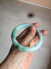 Load image into Gallery viewer, 56.4mm certificated Type A 100% Natural sunny green/white/purple Jadeite Jade bangle AY48-4133
