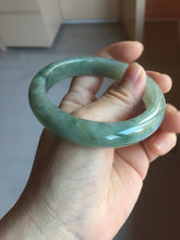 Load image into Gallery viewer, 57.9mm Certified Type A 100% Natural green/gray/black chubby Jadeite bangle PB240-9525
