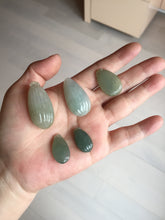 Load image into Gallery viewer, 100% Natural type A light green/gray candied dates Jadeite Jade pendant AX155
