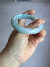 Load image into Gallery viewer, 55.5mm Certified Type A 100% Natural light green purple with floating flowers Jadeite bangle PA131-6646
