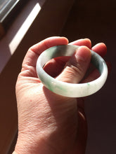 Load image into Gallery viewer, 50mm 100% natural type A sunny green light green gray jadeite bangle PB271-0997
