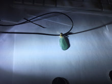 Load image into Gallery viewer, 100% natural type A icy watery light green blue gray Guatemala jadeite feather pendant PE25
