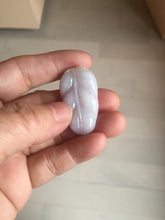Load image into Gallery viewer, 100% natural type A  sunny green white purple jadeite jade leaf pendant group PB46

