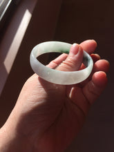 Load image into Gallery viewer, 50.9mm 100% natural type A sunny green light green Mountains Unfold in Succession(两岸青山次第出) green jadeite bangle PB270-1031
