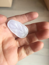 Load image into Gallery viewer, 100% natural type A  sunny green white purple jadeite jade leaf pendant group PB46
