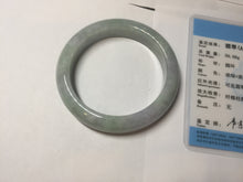 Load image into Gallery viewer, 55.5mm certified 100% natural Type A green purple red round cut jadeite jade bangle AA96-9152
