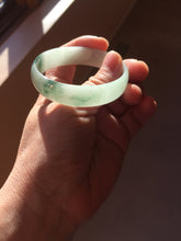 Load image into Gallery viewer, 51.5mm Certified type A 100% Natural light green thin Jadeite Jade bangle PB269-1039

