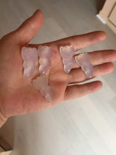 Load image into Gallery viewer, 100% natural icy transparent White/clear Chalcedony fox pendant CB80
