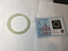 Load image into Gallery viewer, 51.3mm Certified 100% Natural icy watery yellow crystal sugar (黄冰糖) nephrite jade bangle HN139-3370
