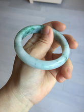 Load image into Gallery viewer, 55.5mm Certified Type A 100% Natural light green purple with floating flowers Jadeite bangle AY129-6645
