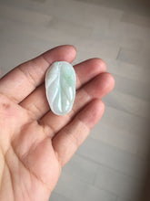Load image into Gallery viewer, 100% natural type A  sunny green white purple jadeite jade leaf pendant group PB46
