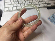 Load image into Gallery viewer, 51.3mm Certified 100% Natural icy watery yellow crystal sugar (黄冰糖) nephrite jade bangle HN139-3370
