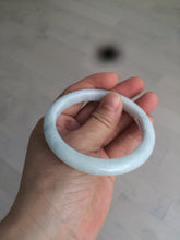 Load image into Gallery viewer, 57mm certified 100% natural light green/white jadeite jade bangle AX81-0308
