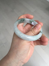 Load image into Gallery viewer, 54.5mm Certified 100% natural Type A light purple with green floating flowers jadeite jade bangle BN14-7084
