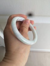 Load image into Gallery viewer, 57mm certified 100% natural light green/white jadeite jade bangle AX81-0308
