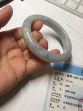 Load image into Gallery viewer, 55.5mm certified 100% natural Type A green purple red round cut jadeite jade bangle AA96-9152
