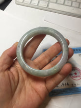 Load image into Gallery viewer, 55.5mm certified 100% natural Type A green purple red round cut jadeite jade bangle AA96-9152
