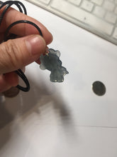 Load image into Gallery viewer, 100% natural type A icy watery light green blue gray Guatemala jadeite little Calf Pendant to the Heart pendant PE28
