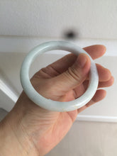 Load image into Gallery viewer, 57mm certified 100% natural light green/white jadeite jade bangle AX81-0308
