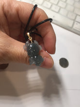 Load image into Gallery viewer, 100% natural type A icy watery light green blue gray Guatemala jadeite little Calf Pendant to the Heart pendant PE28
