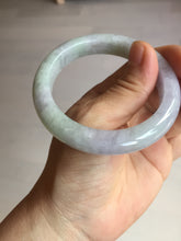 Load image into Gallery viewer, 54mm Certified Type A 100% Natural light green purple Jadeite Jade bangle PC98-9150
