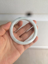 Load image into Gallery viewer, 57mm certified 100% natural light green/white jadeite jade bangle AX81-0308
