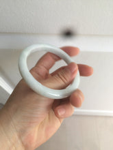 Load image into Gallery viewer, 57mm certified 100% natural light green/white jadeite jade bangle AX81-0308
