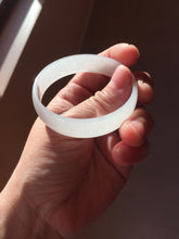 Load image into Gallery viewer, 51.7mm Certified type A 100% Natural white thin Jadeite Jade bangle PB267-1025

