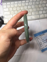 Load image into Gallery viewer, 61.2mm certified type A 100% Natural dark green gray Jadeite jade bangle PJ47-2858
