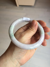 Load image into Gallery viewer, 60mm certified Type A 100% Natural light green purple Jadeite Jade bangle PC97-8466
