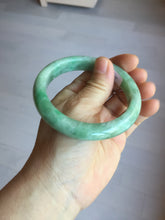 Load image into Gallery viewer, 59mm Certified Type A 100% Natural sunny green gray Jadeite Jade bangle PA126-9888
