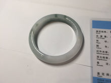 Load image into Gallery viewer, 52.8mm Certified type A 100% Natural green white light purple Jadeite bangle PE30
