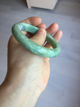Load image into Gallery viewer, 59mm Certified Type A 100% Natural sunny green gray Jadeite Jade bangle PA126-9888
