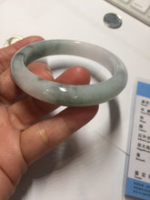 Load image into Gallery viewer, 52.8mm Certified type A 100% Natural green white light purple Jadeite bangle PE30
