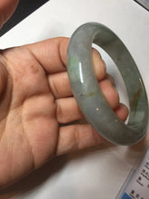 Load image into Gallery viewer, 56.2mm certified Type A 100% Natural green/red/gray/purple (FU LU SHOU) Jadeite Jade bangle BL78-8659
