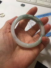 Load image into Gallery viewer, 52.8mm Certified type A 100% Natural green white light purple Jadeite bangle PE30
