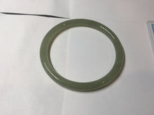 Load image into Gallery viewer, 57.6mm Certified 100% Natural light green gray Nephrite Bangle HN141-3359
