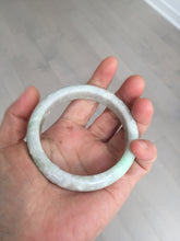 Load image into Gallery viewer, 56.5mm 100% natural type A sunny green/white/purple jadeite jade bangle BM49-8039
