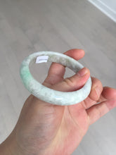 Load image into Gallery viewer, 56.5mm 100% natural type A sunny green/white/purple jadeite jade bangle BM49-8039
